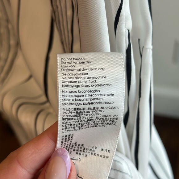 3.1 Phillip Lim High-Low Painted Black and White Sleeveless Dress- Size 0 - Picture 3 of 8